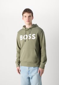 BOSS WEBASIC HOOD - Sweatshirt - green
