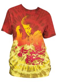 Paradiso Clothing JIMI HENDRIX ELECTRIC LADYLAND DIP DYE - Print T-shirt - red