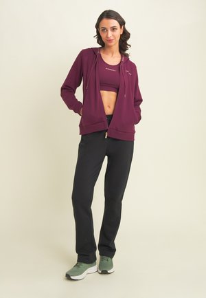HOODED DECORATED WITH CONTRASTING LOGO SET - Tuta - bordeaux