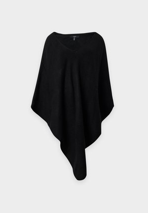Vero Moda Curve, VMCKLEO PONCHO V NECK - Пелерина - black