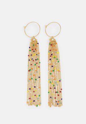 TASSLE BEAD EARRING - Boucles d'oreilles - gold-coloured/multi