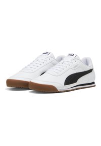 Puma TURINO SNEAKERS - Sportbačiai - white black cool light gray