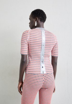 Rabanne PULL - T-shirt imprimé - light red