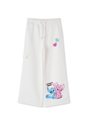 Terranova, PANTALONE GINNICO LUNGO CON STAMPA - Pantaloni sportivi - off-white