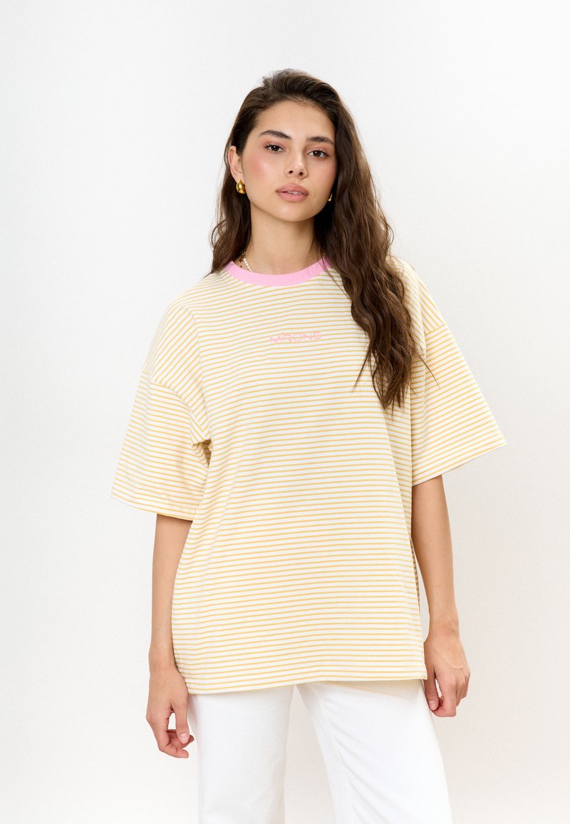 MIRONS T-shirt print - yellow