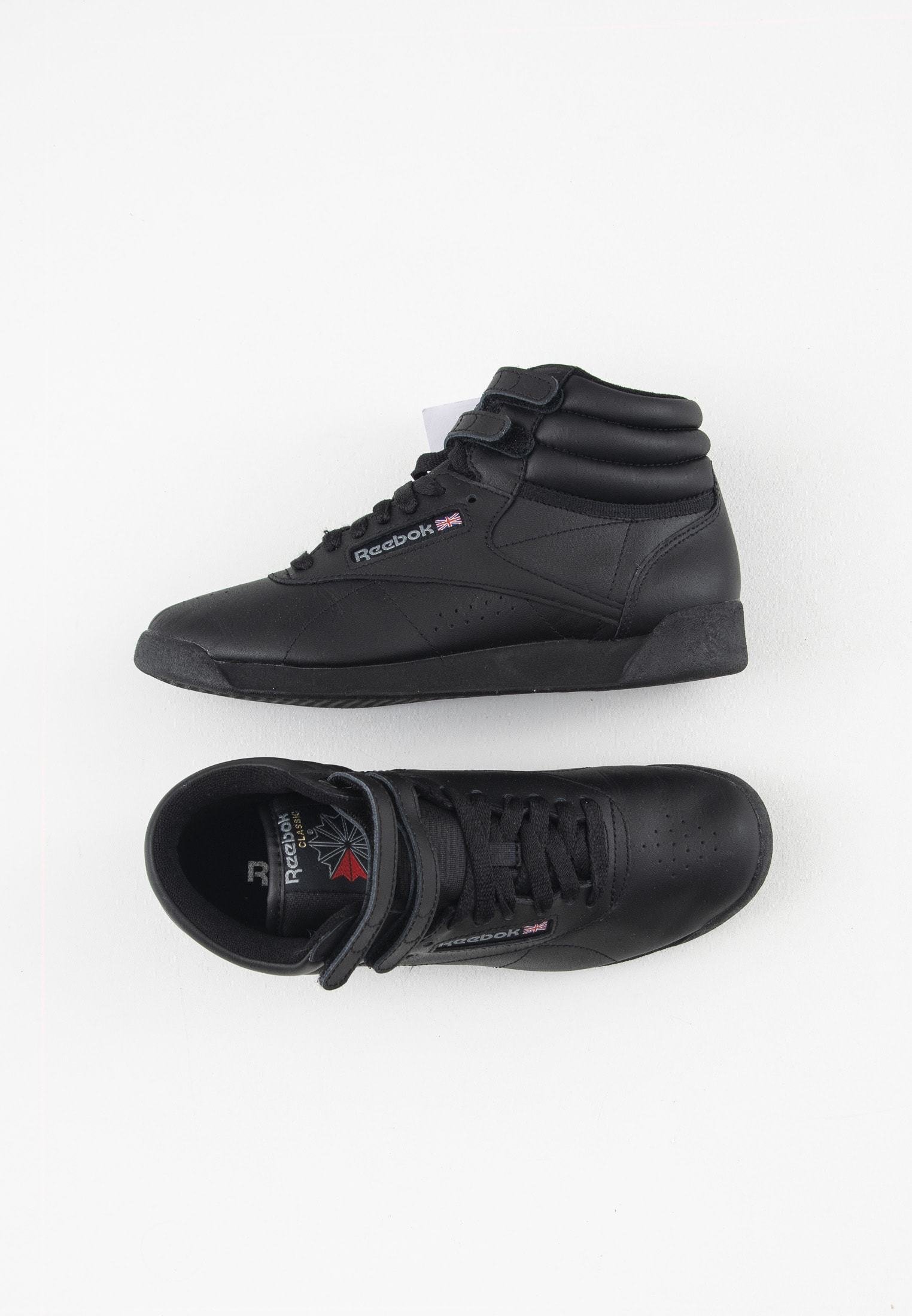 Reebok Classic Sneakers hoog - black/Zwart - Zalando.nl