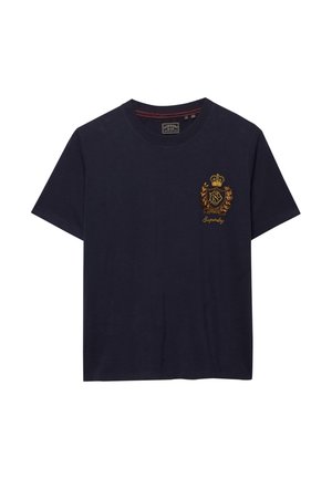 Superdry & Co, SUPERDRY CREST EMBELLISHED T-SHIRT.. - T-shirt print - darkest navy