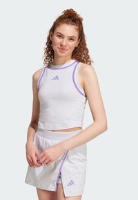 adidas Sportswear ESSENTIALS COLOR POP CROPPED - Top - light grey heather