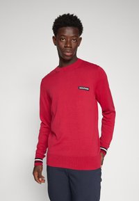 Tommy Hilfiger GLOBAL STRIPE CREW  - Maglione - royal berry