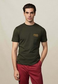 Hackett London Camiseta estampada - hunter green