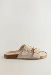 Next REGULAR FIT -BUCKLE - Slip-on sandaler - stone