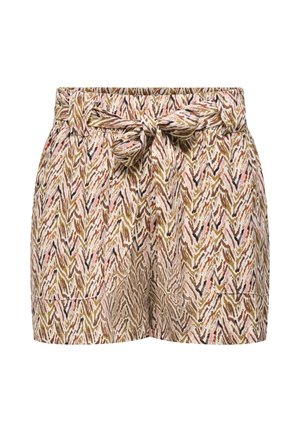 ONLY, SHORTS ONLNOVA NORMAL GESCHNITTEN SHORTS - Shorts - dull gold
