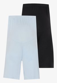 2 PACK - Shorts - black/light blue
