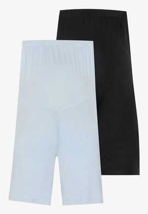 2 PACK - Shorts - black/light blue