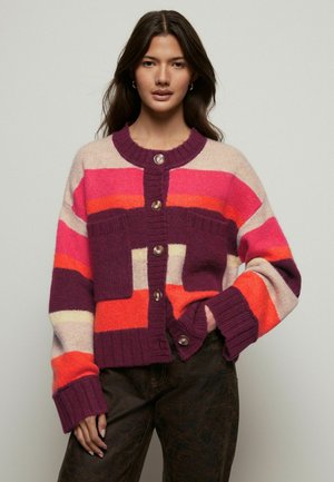 POCKET - Cardigan - red berry