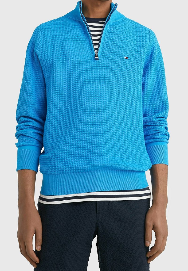 Tommy Hilfiger Stickad tröja - blue