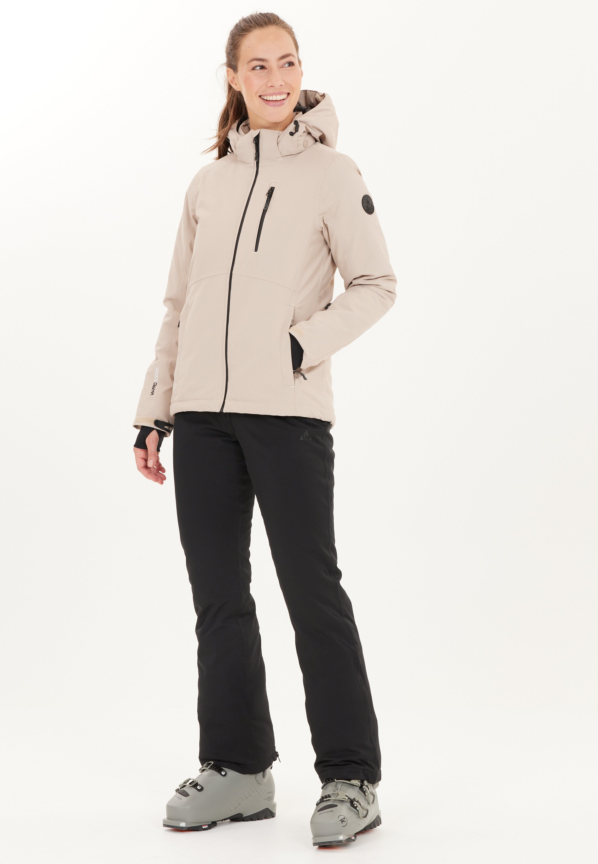 W COLOR STUDDED DRIZZLER JACKET ベージュ CLANE(クラネ)｜W COLOR STUDDED DRIZZLER JACKET ブルゾン/BEIGE の