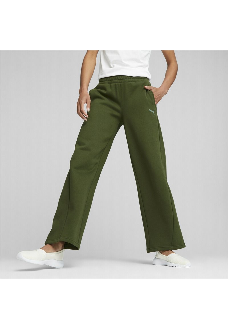Puma MOTION STRAIGHT LEG Tracksuit bottoms myrtle/green Zalando.de