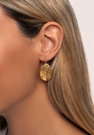 Singularu HOJA - Pendientes - gold-coloured