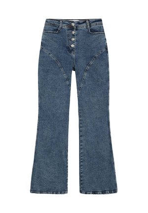 Scalpers, SCALPERS SCCANDY BELT DENIM PANT - Flared Jeans - indigo