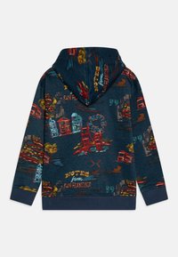 Scotch & Soda RELAXED FIT ALLOVER PRINTED HOODIE - Sweatshirt - dark blue