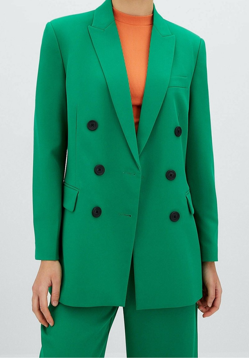 Stradivarius Manteau court - dark green