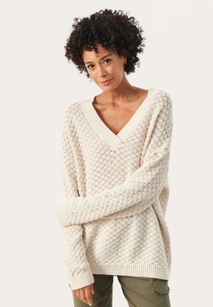 FABIANNEPW - Strickpullover - whitecap gray