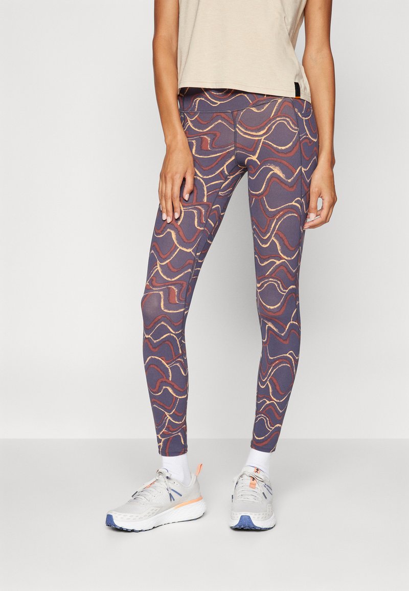Patagonia MAIPO 7/8 STASH TIGHTS - Pajkice - smolder blue