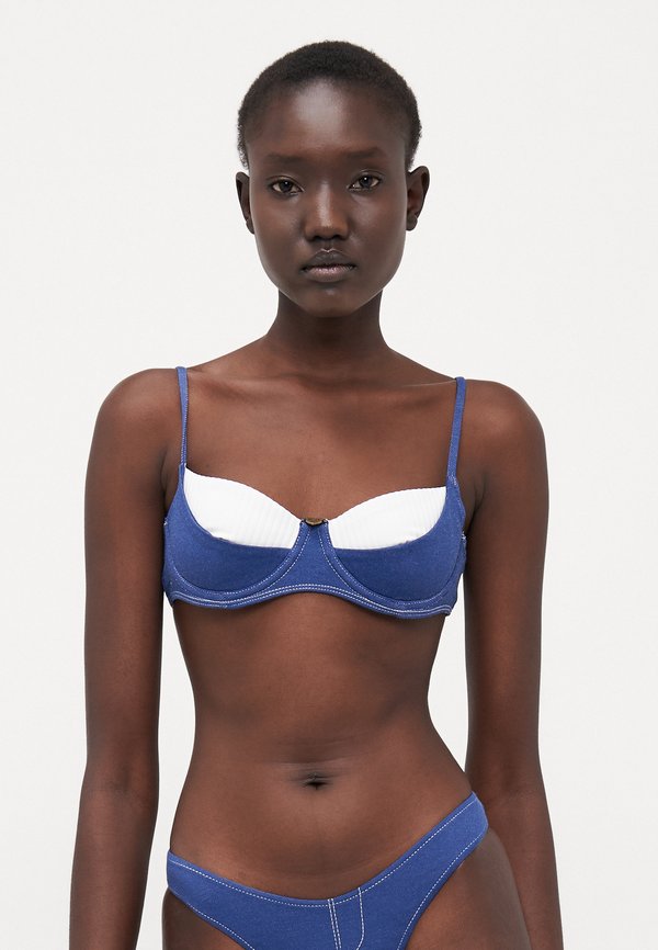 JOLENE - Bikini top - summer denim