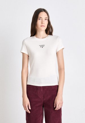 Stacked Logo Loose Tee Ab0 Tawny Sand