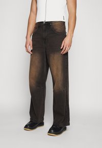 Jaded London VINTAGE COLOSSUS BAGGY  - Baggy jeans - dark brown