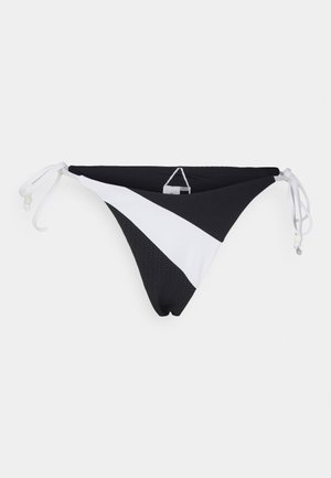 Seafolly, SLICE OF SPLICE SPLICED TIE SIDE RIO - Κάτω μέρος μπικίνι - white/black