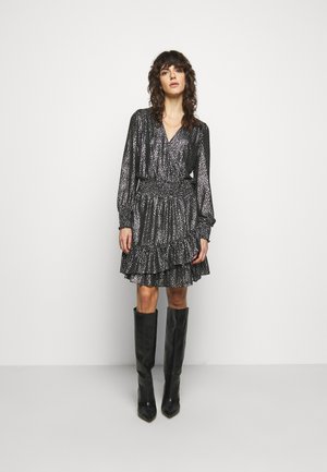 SPACED GALAXY - Sukienka koktajlowa - black / silver