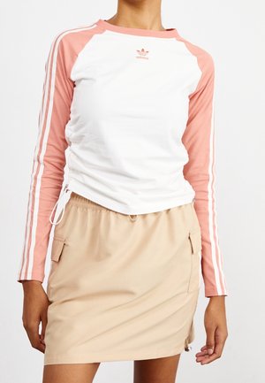 Langærmet T-shirt - white