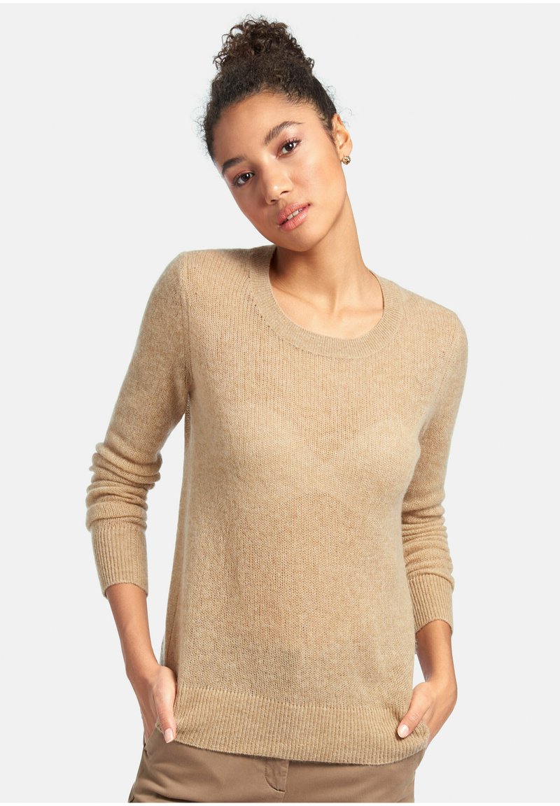 Damen Strickjacken | Include Strickpullover sand-melange/beige - NB02624 Damen Strickjacken | Include Strickpullover sand-melange/beige - NB02624