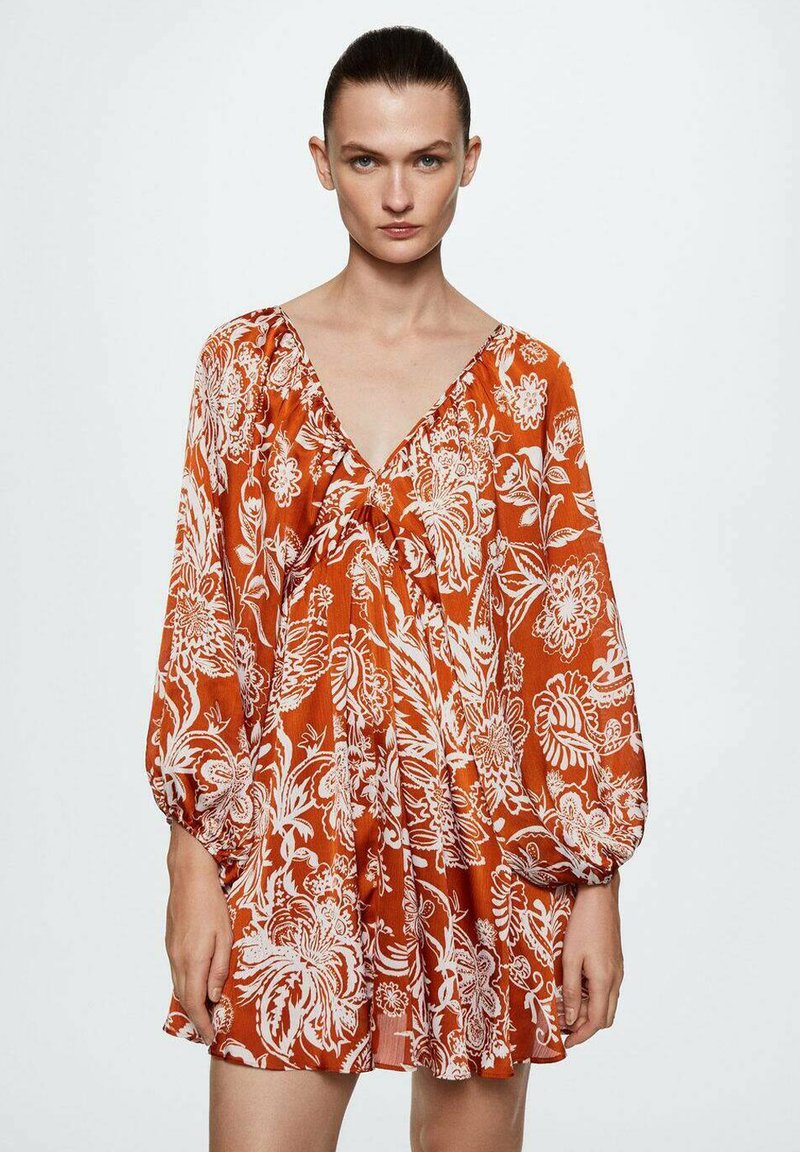 Mango EDWARDH Day dress burnt orange/orange Zalando.ie