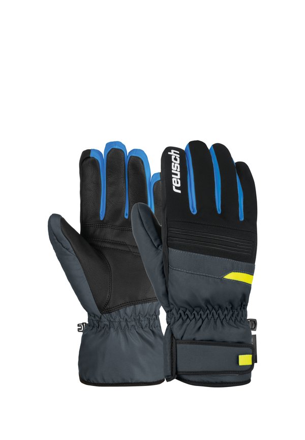 Fingerhandschuh - dark granite safety yel