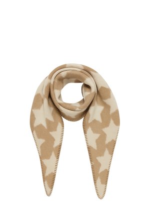 Faera, SCHAL MUSTER STERNE WARM WEICH - Scarf - beige