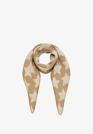 Faera, SCHAL MUSTER STERNE WARM WEICH - Scarf - beige
