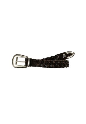 Cinturón trenzado - dark brown