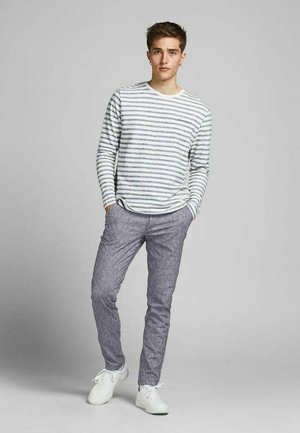 MARCO DAVE LEINEN - Pantalones chinos - black