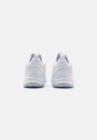 Mizuno WAVE DIMENSION - Obuća za odbojku - white/halogen blue/peach parfa