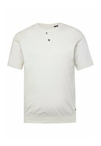 HENLEY BAUCHFIT HALBARM - Jednoduché tričko - off white