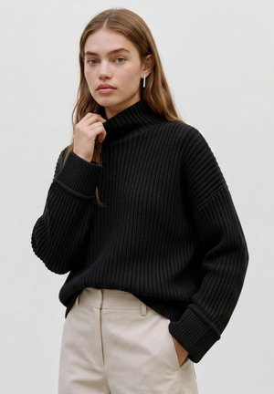 Topshop, TSROSA HIGH NECK JUMPER - Пуловер - black