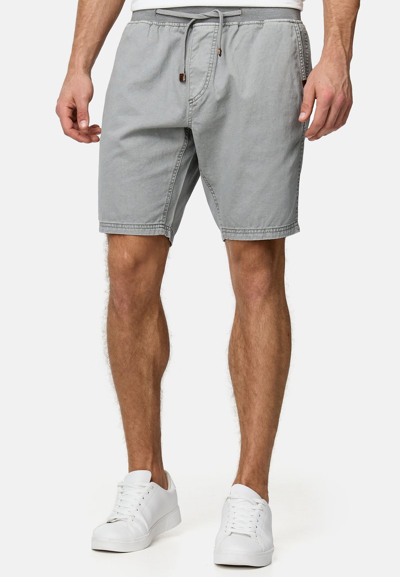 INDICODE JEANS - CARVER - Jeansshort - grey, Vergroten