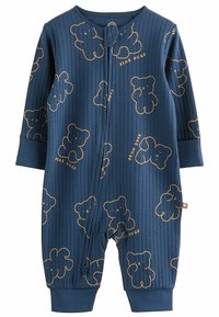 Next FOOTLESS ZIPPED 3 PACK REGULAR FIT - Pyjama - navy tan bear