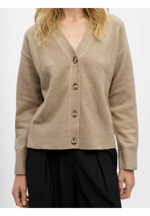Strickjacke - desert taupe