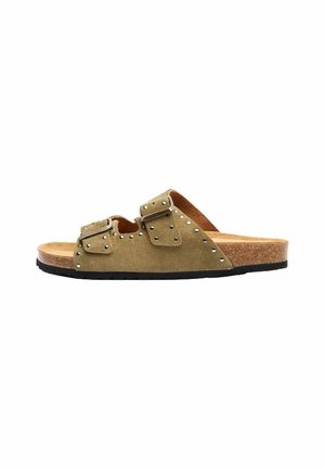 HOPI - Natikače - green suede