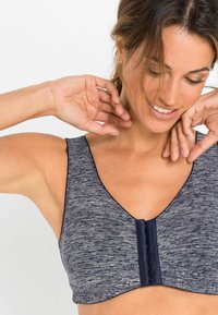 bonprix VORDERVERSCHLUSS 2ER-PACK BEQUEMER MIT PRAKTISCHEM - Bustino - blau