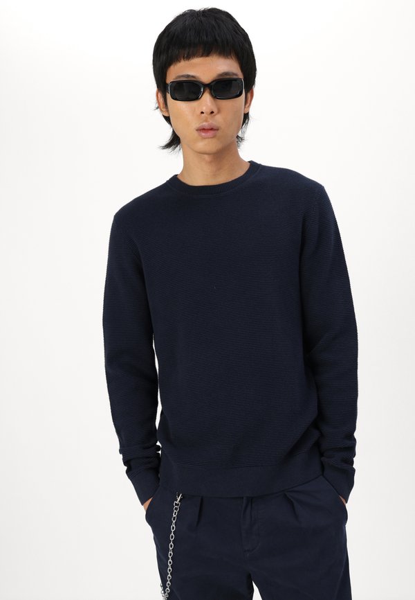 SLHROSS STRUCTURE CREW NECK - Jumper - dark sapphire4